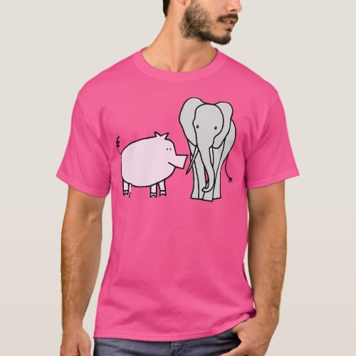 Pig and Elephant T_Shirt