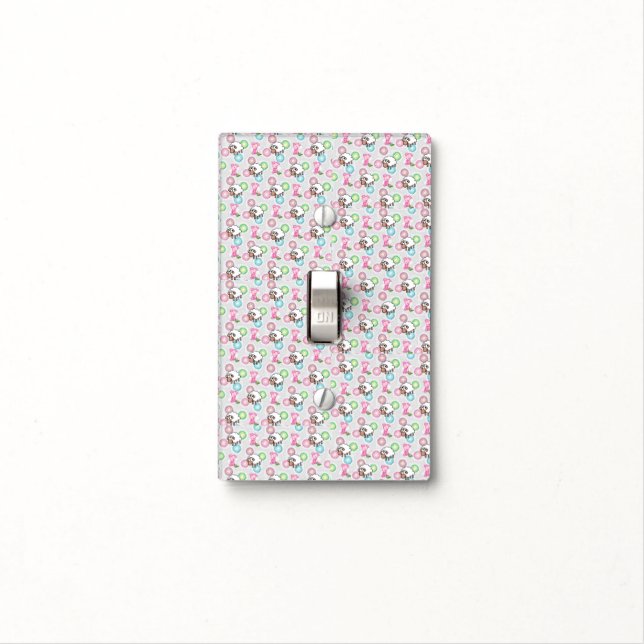 Pig and Sheep Light Switch Cover (In Situ)