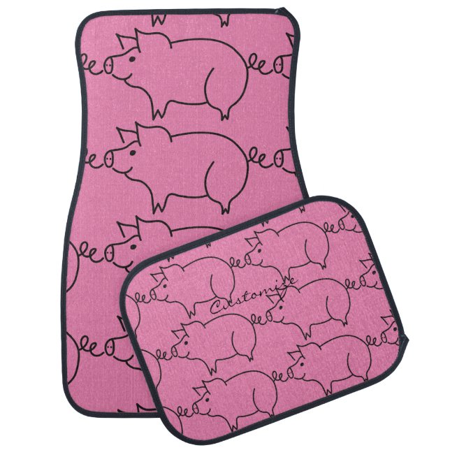 Pig Animal Thunder_Cove Car Floor Mat (Set)
