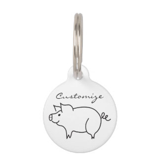 Pig Animal Thunder_Cove Pet ID Tag
