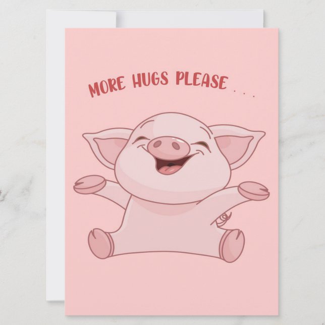 Pig Animals | Baby Cute Pig | Cartoon Pig  (Front)