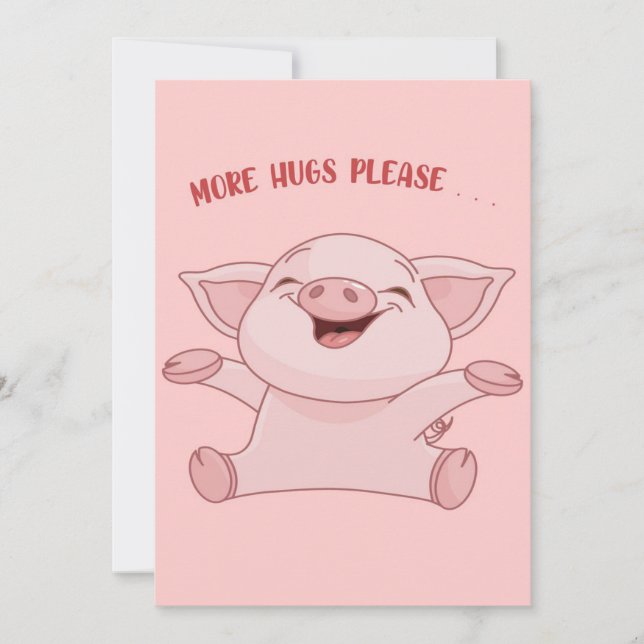 Pig Animals | Baby Cute Pig | Cartoon Pig  (Front)