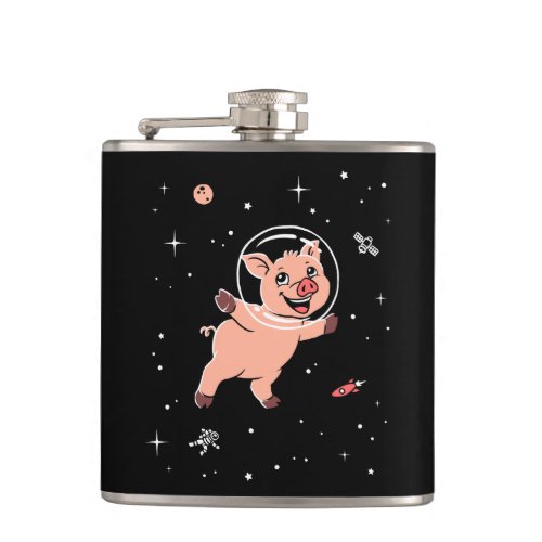 Pig Animals In Space Flask