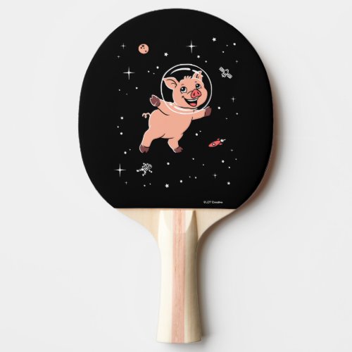 Pig Animals In Space Ping Pong Paddle