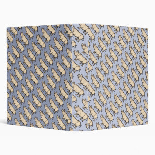 Pig Antique Piggy Cute Vintage Illustration 3 Ring Binder