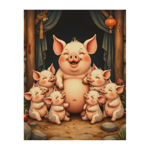 Pig Art – Mother & Piglets