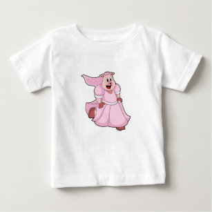 Pig as Bride with Wedding dress Baby T-Shirt