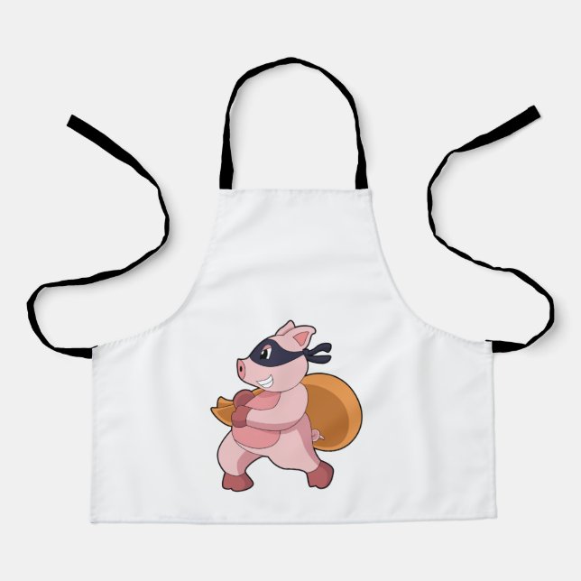 Pig as Runner Apron (Front)