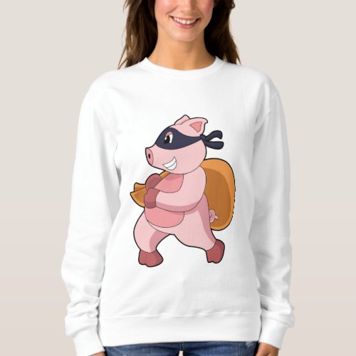 Pig as Runner Sweatshirt