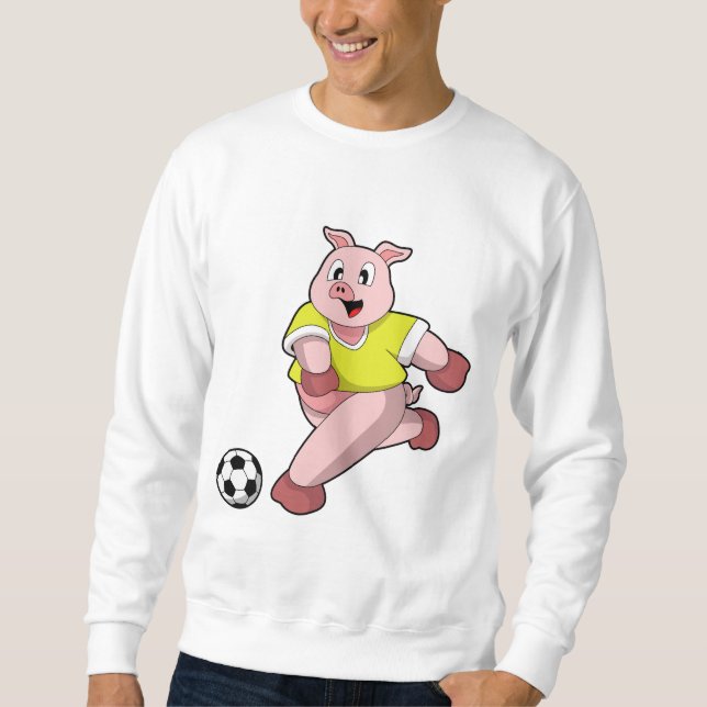 Pig as Soccer player with Soccer Sweatshirt (Front)