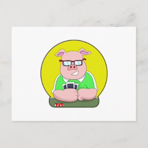 Pig at Poker with Cards