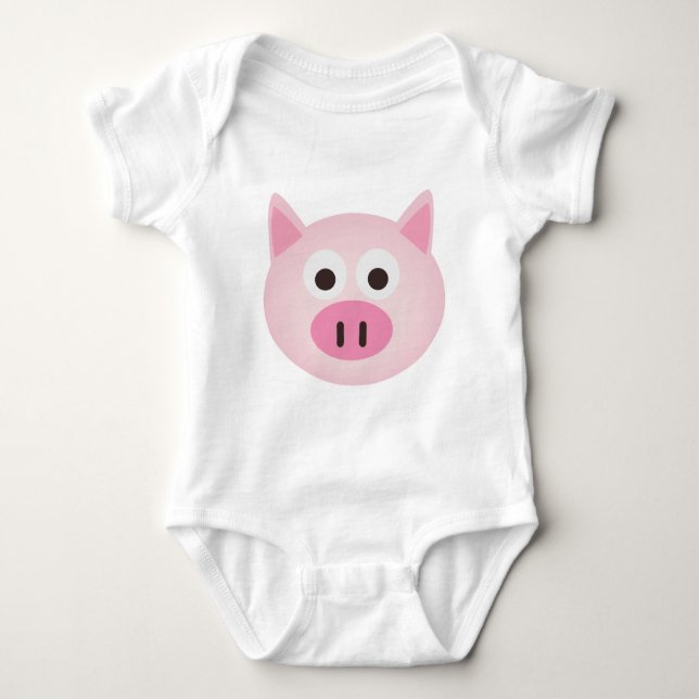 Pig Baby Bodysuit (Front)