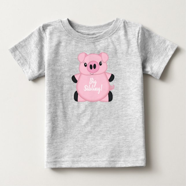 Pig Baby Shower Farm T-Shirt (Front)