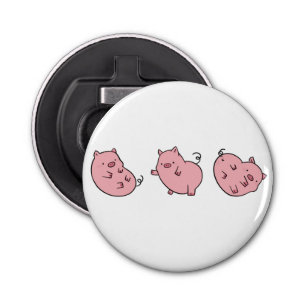 Pig Badge Bottle Opener