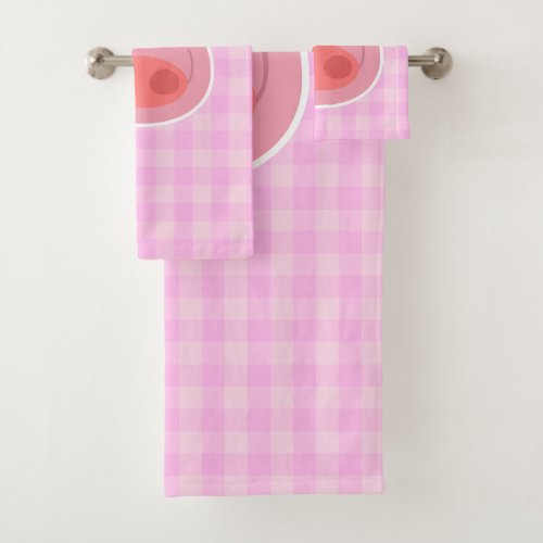 Pig Bath Towel Set