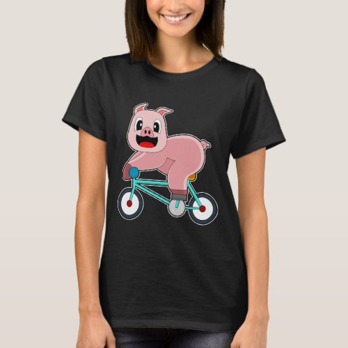 Pig Bicycle T_Shirt