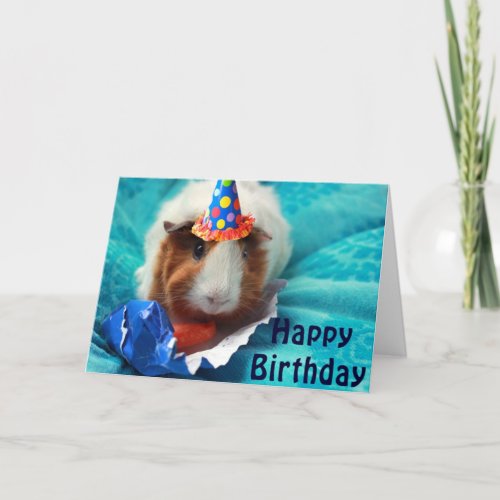 Pig Birthday Card