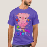 Pig Birthday Party Pig Girl Rainbow Hearts  T-Shirt<br><div class="desc">Pig Birthday Party Pig Girl Rainbow Hearts  .</div>