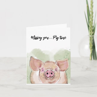 Pig blank card