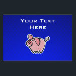 Pig; Blue Lawn Sign<br><div class="desc">You will love this cool blue pig pigs piggy pet design. Great for gifts! Available on tee shirts, smart phone cases, mousepads, keychains, posters, cards, electronic covers, computer laptop / notebook sleeves, caps, mugs, and more! Visit our site for a custom gift case for Samsung Galaxy S3, iphone 5, HTC...</div>