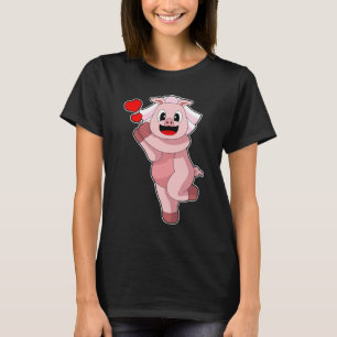 Pig Bride Heart Wedding T-Shirt