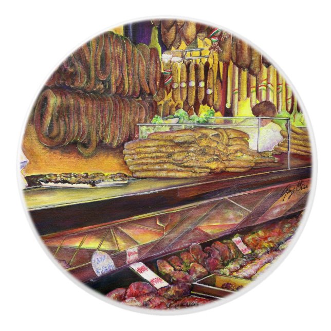 Pig, Budapest Ceramic Knob (Front)