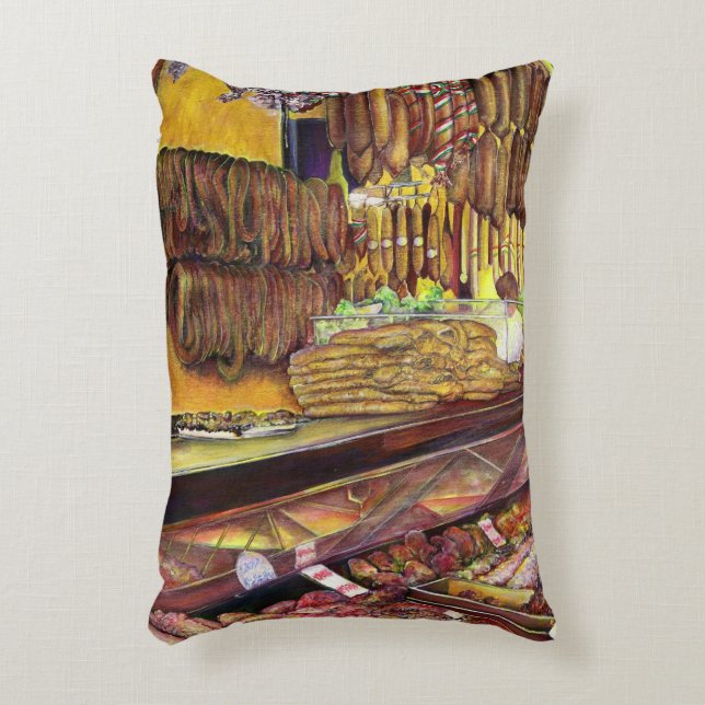 Pig, Budapest Decorative Pillow (Front(Vertical))