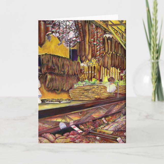 Pig, Budapest Greeting Card (Front)