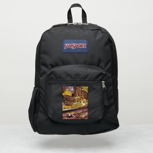 Pig, Budapest JanSport Backpack (Front)