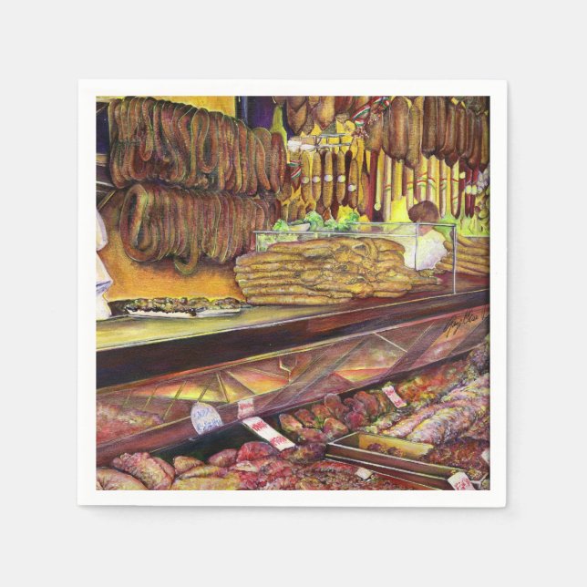 Pig, Budapest Paper Napkins (Front)