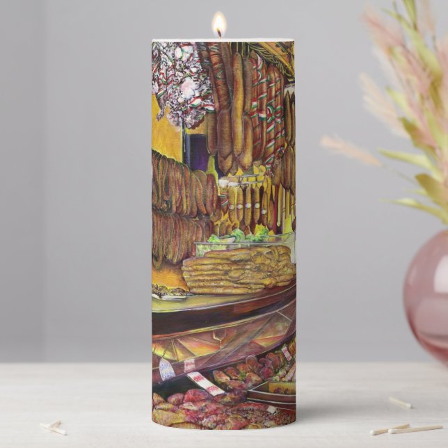 Pig. Budapest Pillar Candle (In Situ)