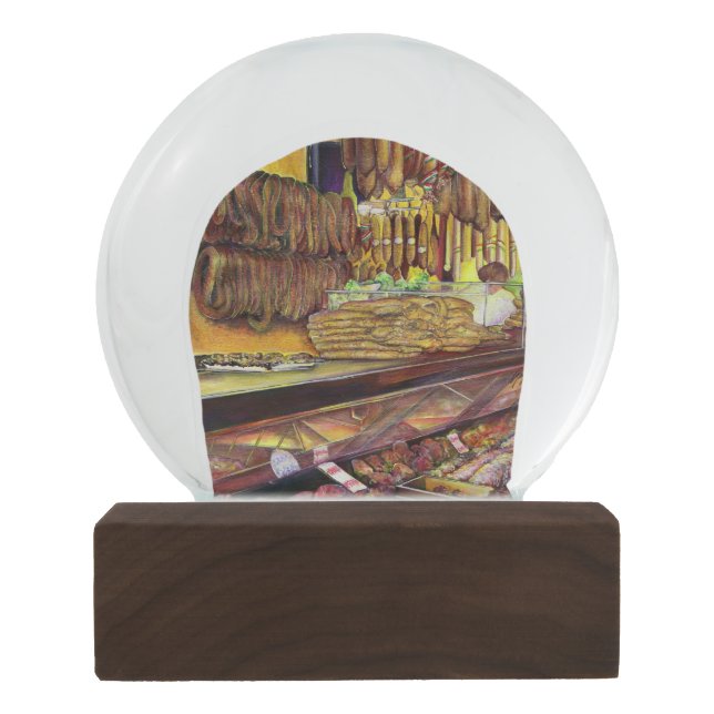 Pig, Budapest Snow Globe (Back)