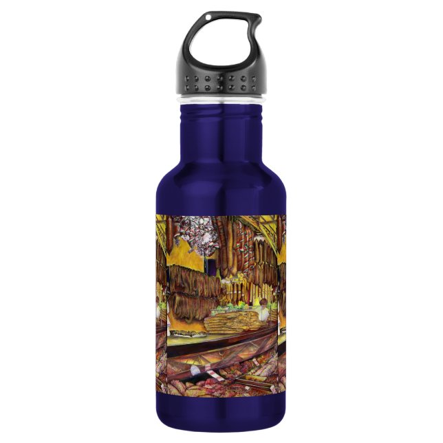 Pig, Budapest Stainless Steel Water Bottle (Front)