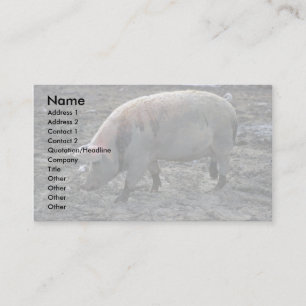 Pig Business Card