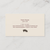 Pig Business Card (Back)