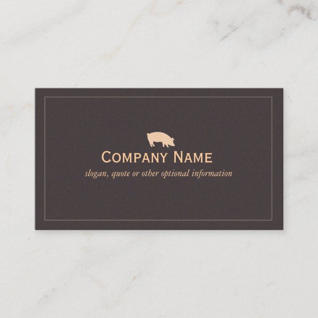 Pig Business Card (Front)