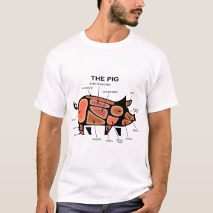 Pig Butcher Chart T-Shirt