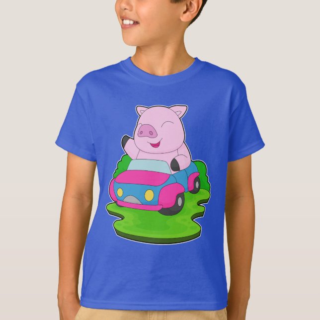 Pig Car T-Shirt (Front)