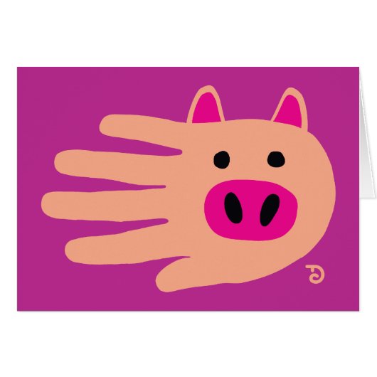 Pig card (Front Horizontal)