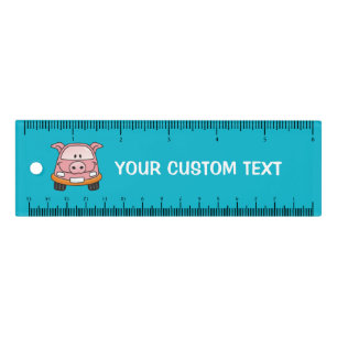 Pig cartoon car 6 inch Ruler