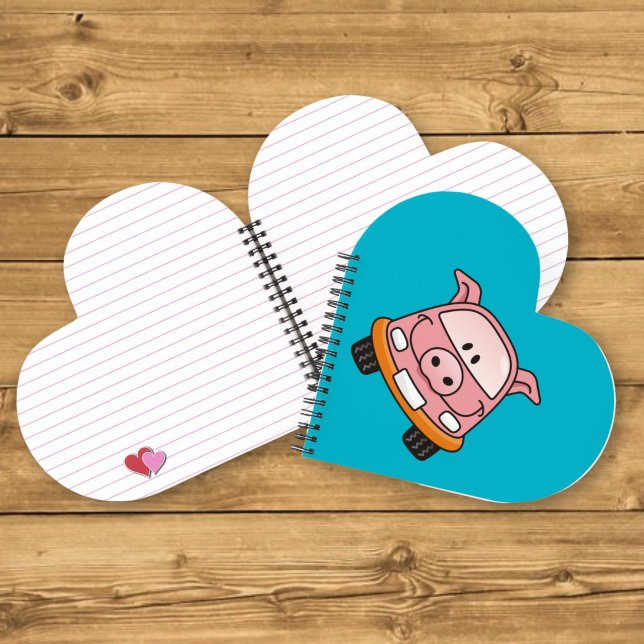 Pig cartoon car notebook (Creator Uploaded)