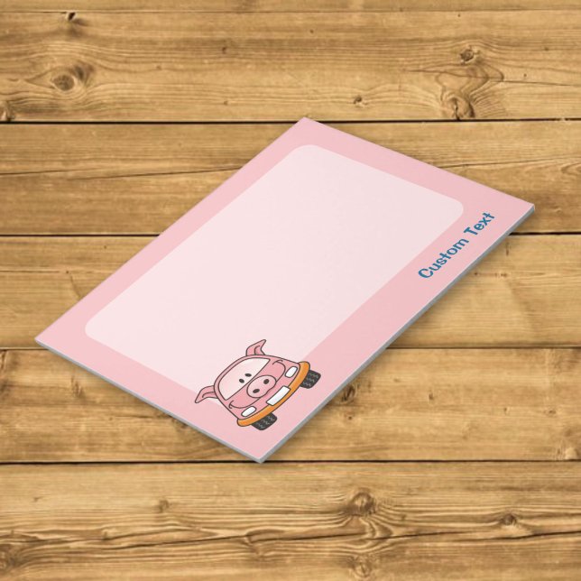 Pig Cartoon Car Notepad (Creator Uploaded)