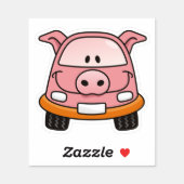 Pig Cartoon Car Sticker (Sheet)