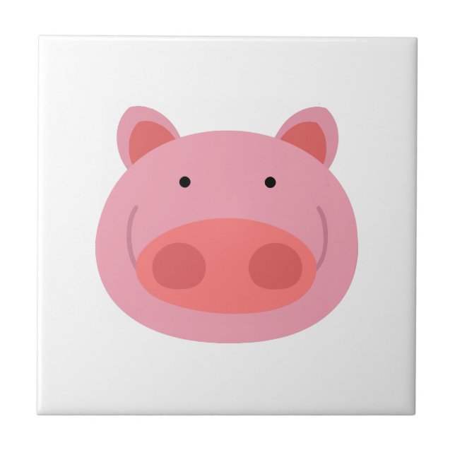 Pig Ceramic Tile (Front)