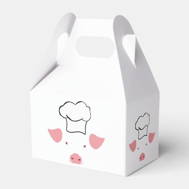 Pig Chef Favor Boxes (Front Side)