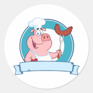 Pig Chef Stickers
