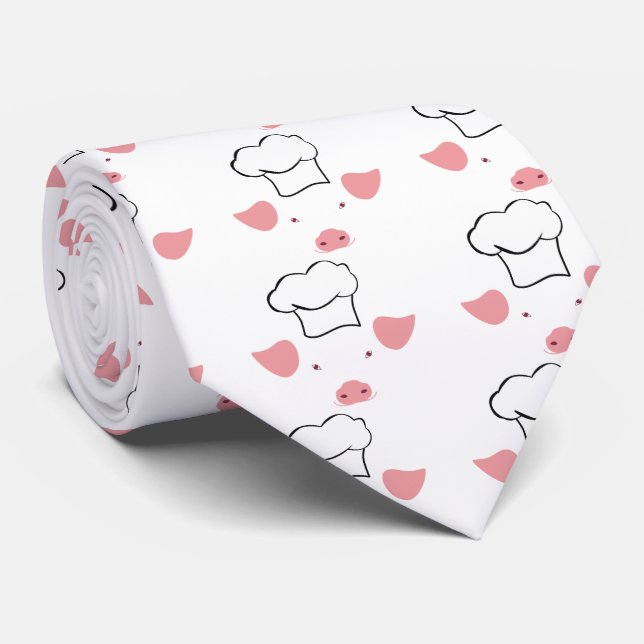 Pig Chef Tie (Rolled)