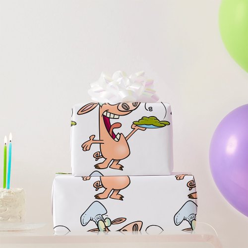 Pig Chef With Food Wrapping Paper