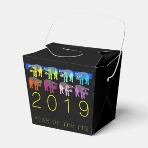 Pig Chinese New custom Year Pop TOFB Favor Boxes