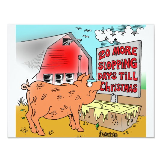 PIG / CHRISTMAS CARTOON GIFTWARE CARD